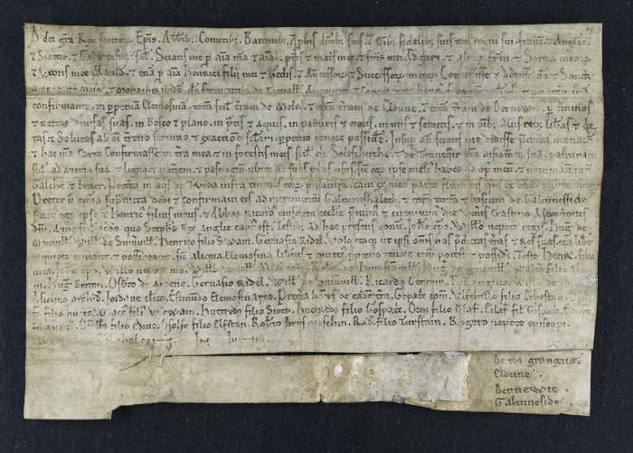 face of manuscript