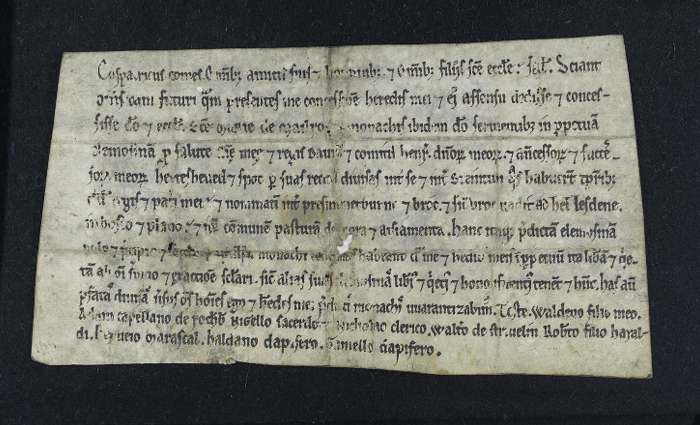 face of manuscript