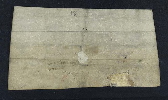 dorse of manuscript