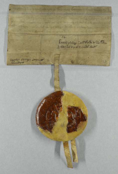 dorse of manuscript