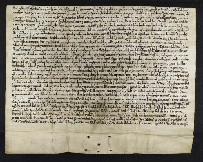 face of manuscript