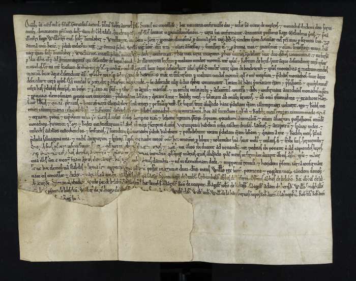 face of manuscript