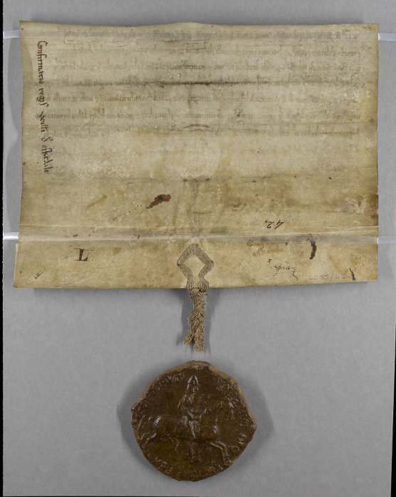 dorse of manuscript