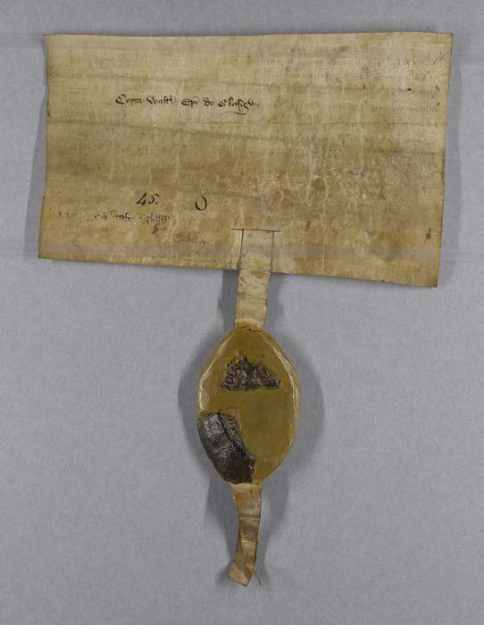dorse of manuscript